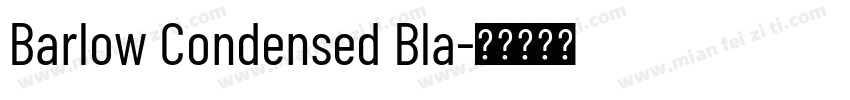Barlow Condensed Bla字体转换